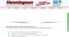 Desktop Screenshot of brunnenbau-henningsen.de